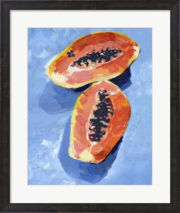 Framed Bold Papaya II Print