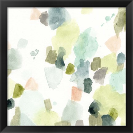 Framed River Stone Palette II Print