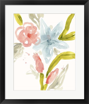 Framed Floral Sonata II Print