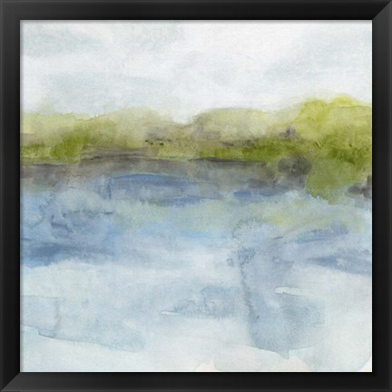 Framed Watermark Shoreline II Print