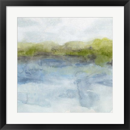 Framed Watermark Shoreline II Print