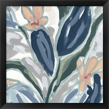 Framed Expressive Garden II Print