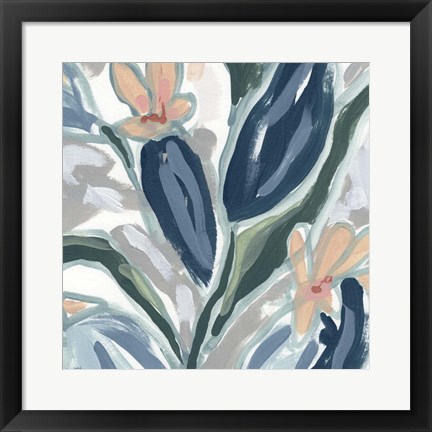 Framed Expressive Garden II Print