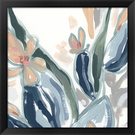 Framed Expressive Garden IV Print