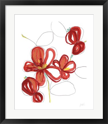 Framed Primary Petal II Print