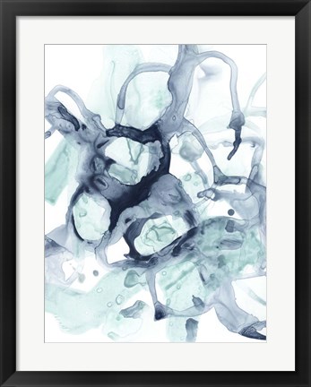 Framed Blue Cavern I Print