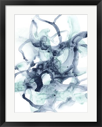 Framed Blue Cavern II Print