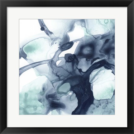 Framed Blue Cavern IV Print