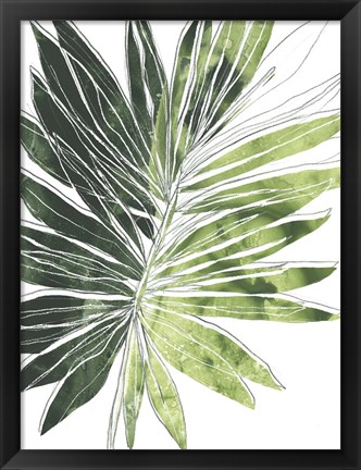 Framed Expressive Palm I Print