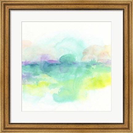 Framed Ocean Aurora II Print