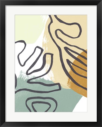 Framed Midcentury Modern Coral II Print