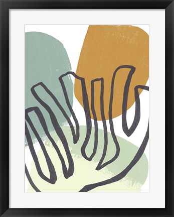 Framed Midcentury Modern Coral IV Print