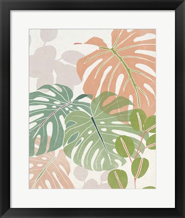 Framed Sherbet Tropical I Print