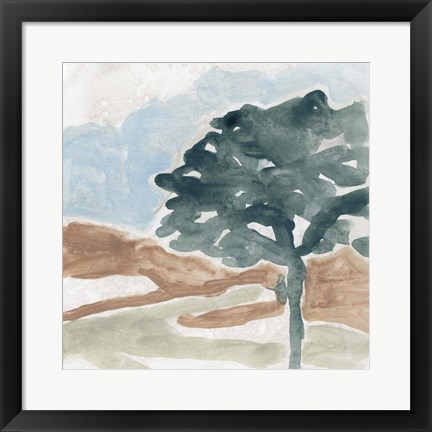 Framed Landscape Cameo II Print