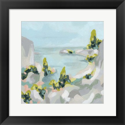 Framed Pastel Cove II Print