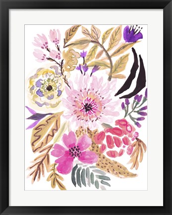 Framed Flower Posy II Print