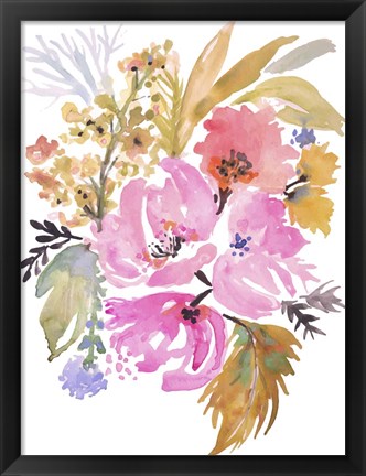 Framed Flower Posy IV Print