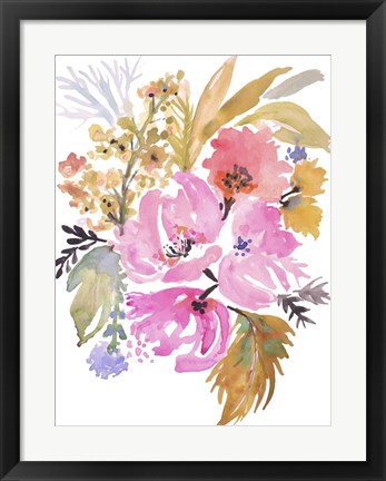 Framed Flower Posy IV Print