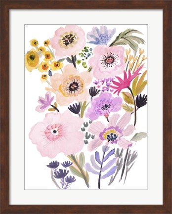 Framed Flower Posy V Print