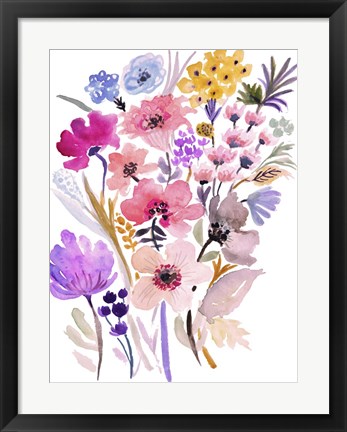 Framed Flower Posy VI Print