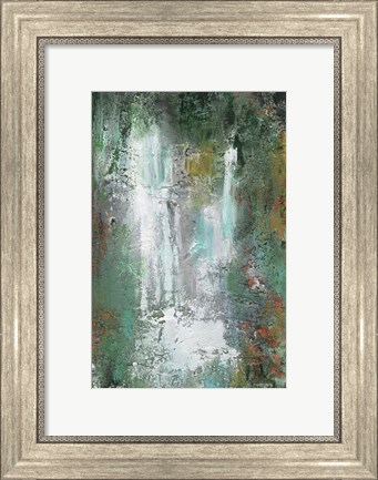 Framed Waterfall in Paradise I Print
