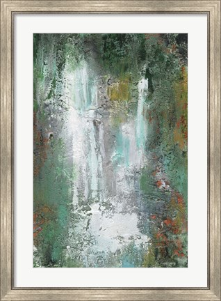 Framed Waterfall in Paradise I Print