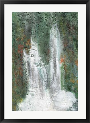 Framed Waterfall in Paradise II Print