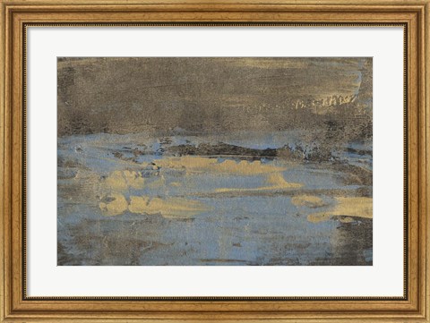 Framed Bronze &amp; Blue II Print