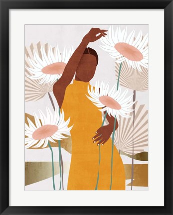 Framed Sun Kissed Woman II Print