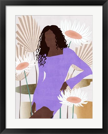 Framed Sun Kissed Woman III Print