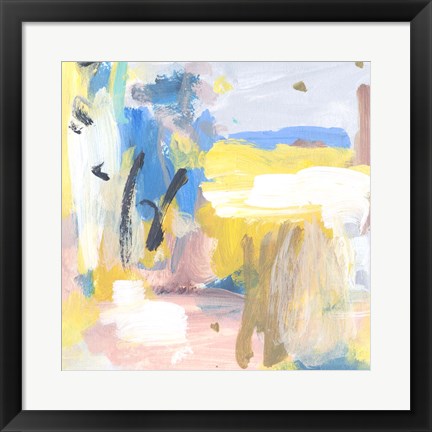 Framed Yellow Sky I Print