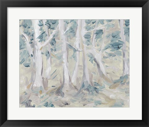 Framed Misty Autumn Forest I Print