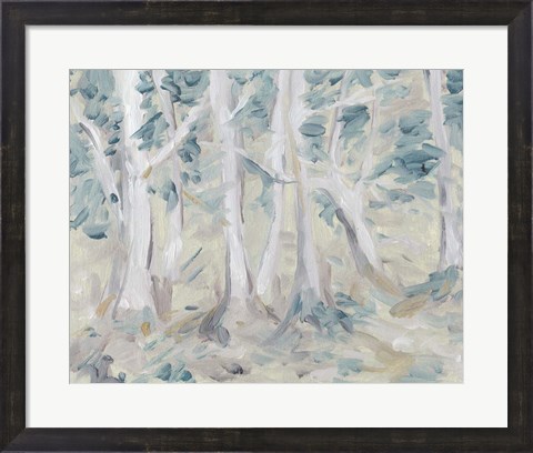 Framed Misty Autumn Forest I Print