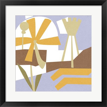 Framed Lavenderland Pinwheel III Print