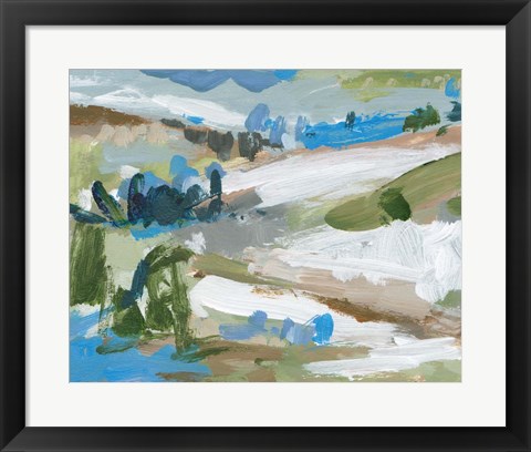 Framed Mountain River IV Print