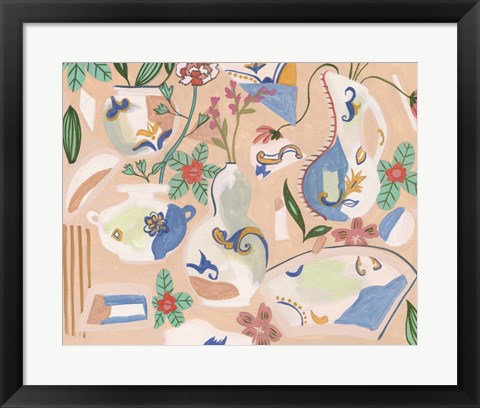 Framed Chinoiserie Ming I Print