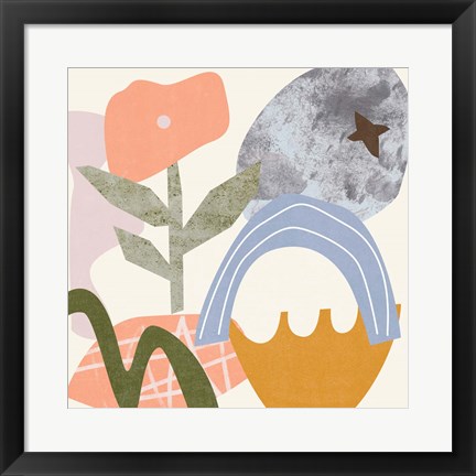 Framed Lunar Flower I Print