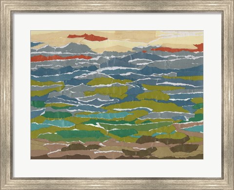 Framed Stratified Landscape II Print