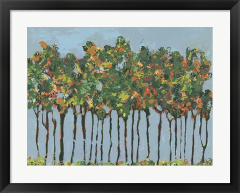 Framed Sunset Trees III Print