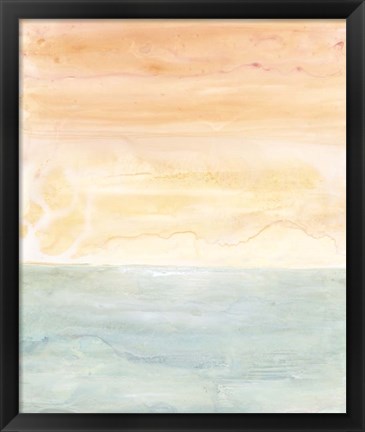 Framed Sunny Horizon I Print