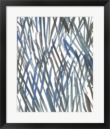 Framed Blue Grass II Print