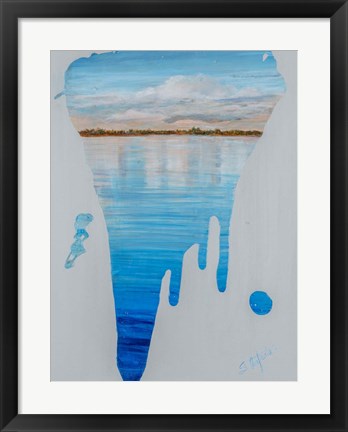 Framed Running Water II Print