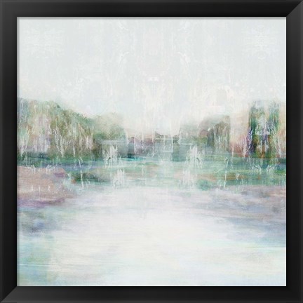 Framed Distant Pond I Print