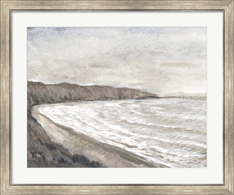 Framed Coastal Shoreline I Print