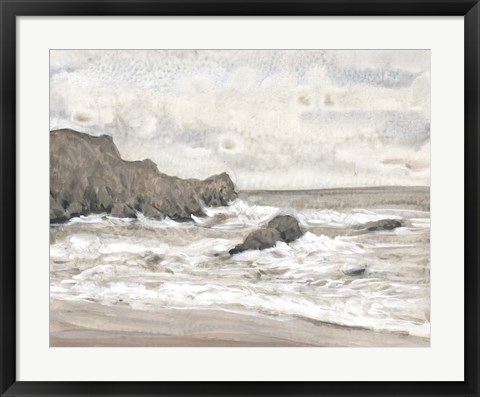 Framed Coastal Shoreline II Print