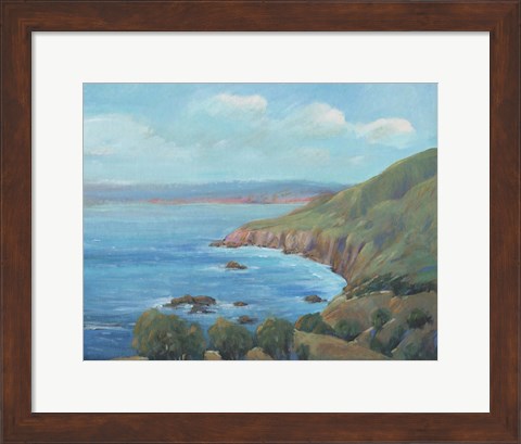 Framed Rocky Coastline I Print