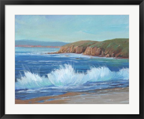 Framed Rocky Coastline II Print