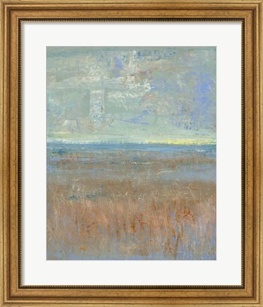 Framed Evening Marsh I Print