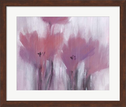 Framed Vibrant Fuchsia Floral I Print