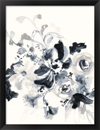 Framed Floral Entanglement I Print